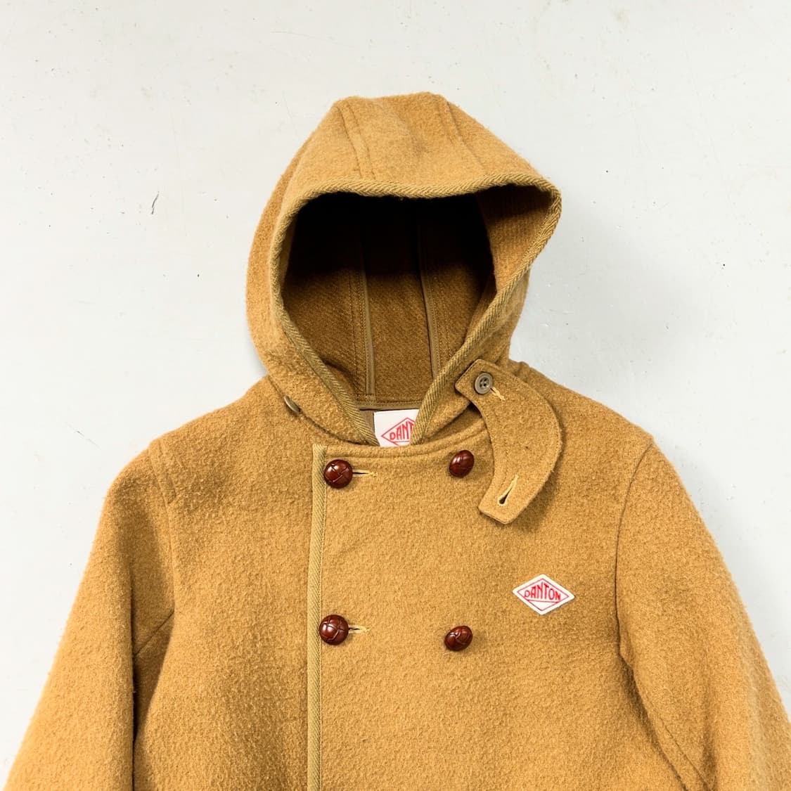 단톤 베이지 더블 후드 코트  상품이미지2