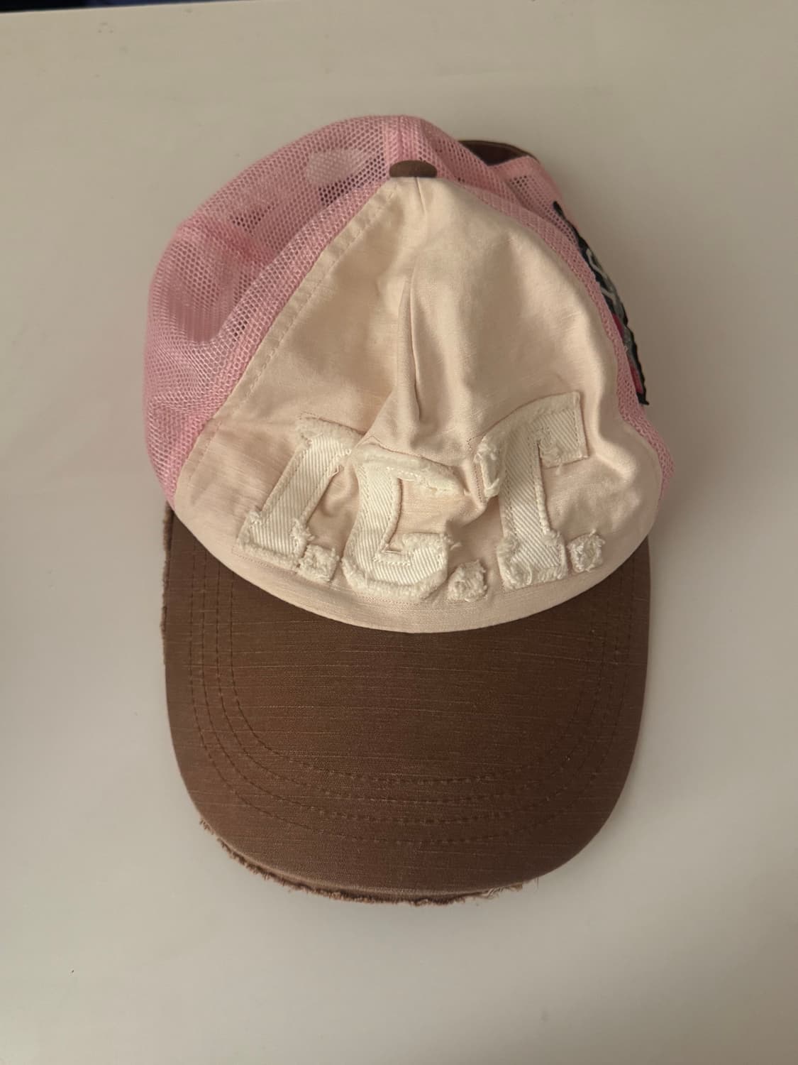 아이시토 아이시티 트러커 캡 아이보리 브라운 상품이미지1