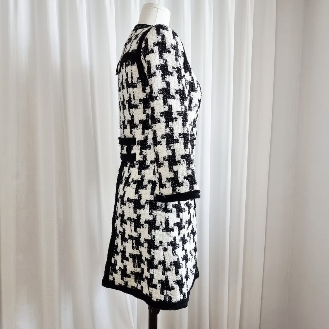 미샤 MICHAA 블랙라벨 프레스티지 울38 트위드 자켓 (55)상태최상 상품이미지2