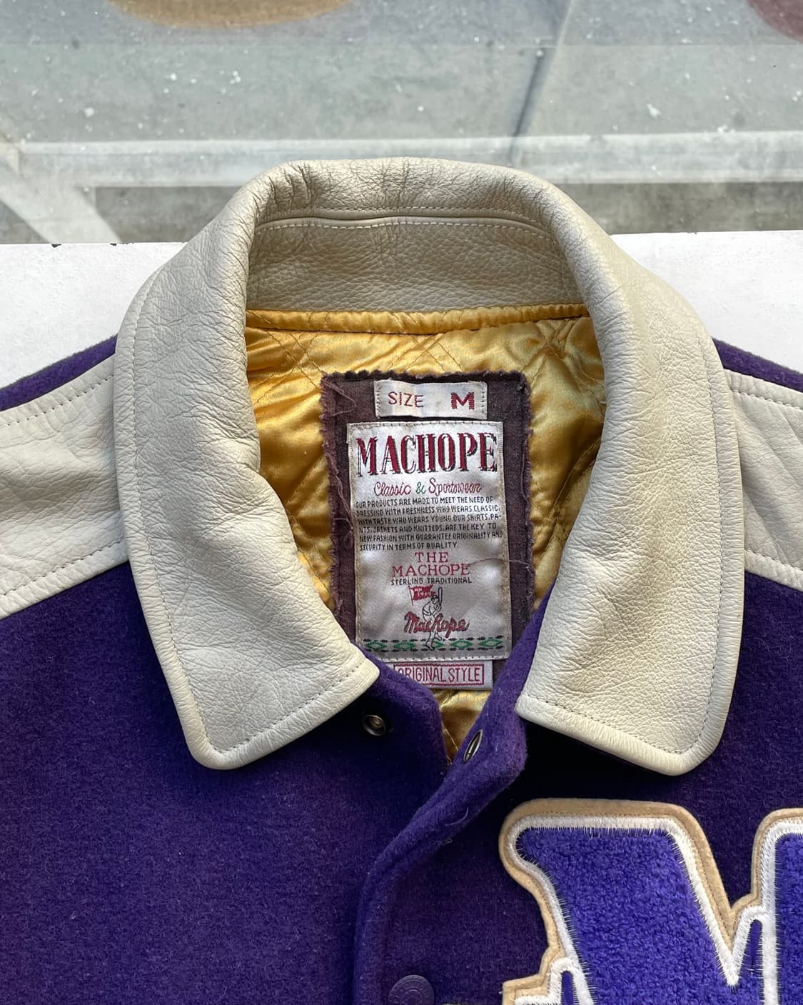 90‘s Machope Wool & Leather varsity jkt 상품이미지7