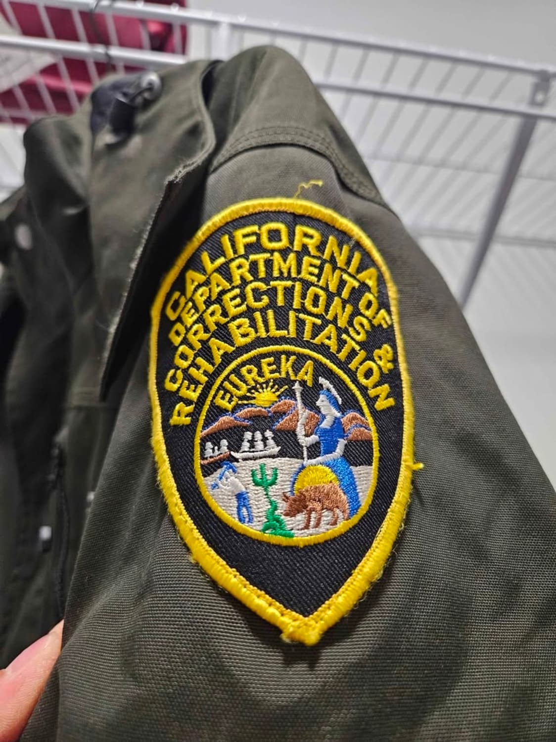 칼하트 J162 307 카키 Man Small 워크 자켓 상품이미지2