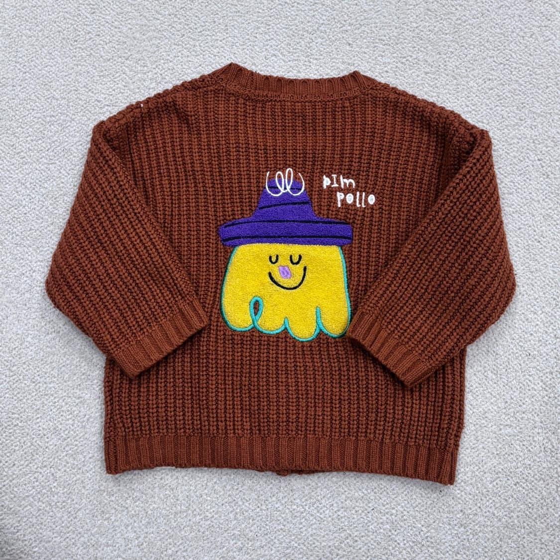 100 삠뽀요 키즈 니트 가디건 0402E 상품이미지2