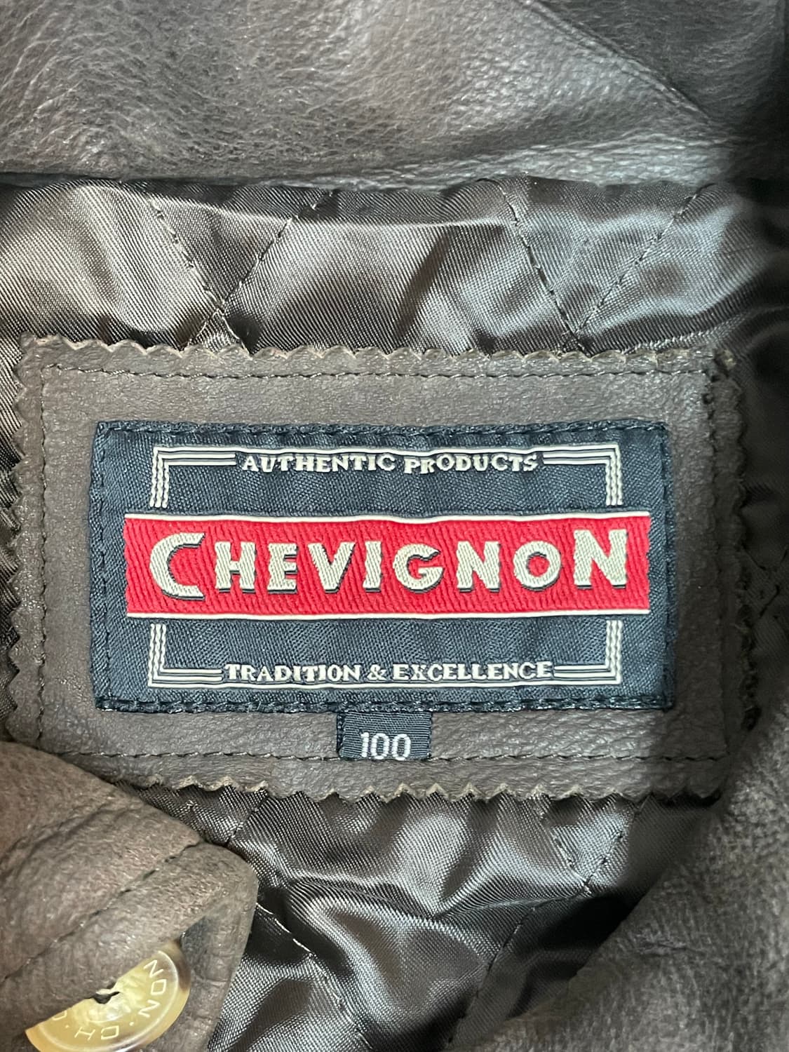 쉐비뇽 레더 자켓  상품이미지3