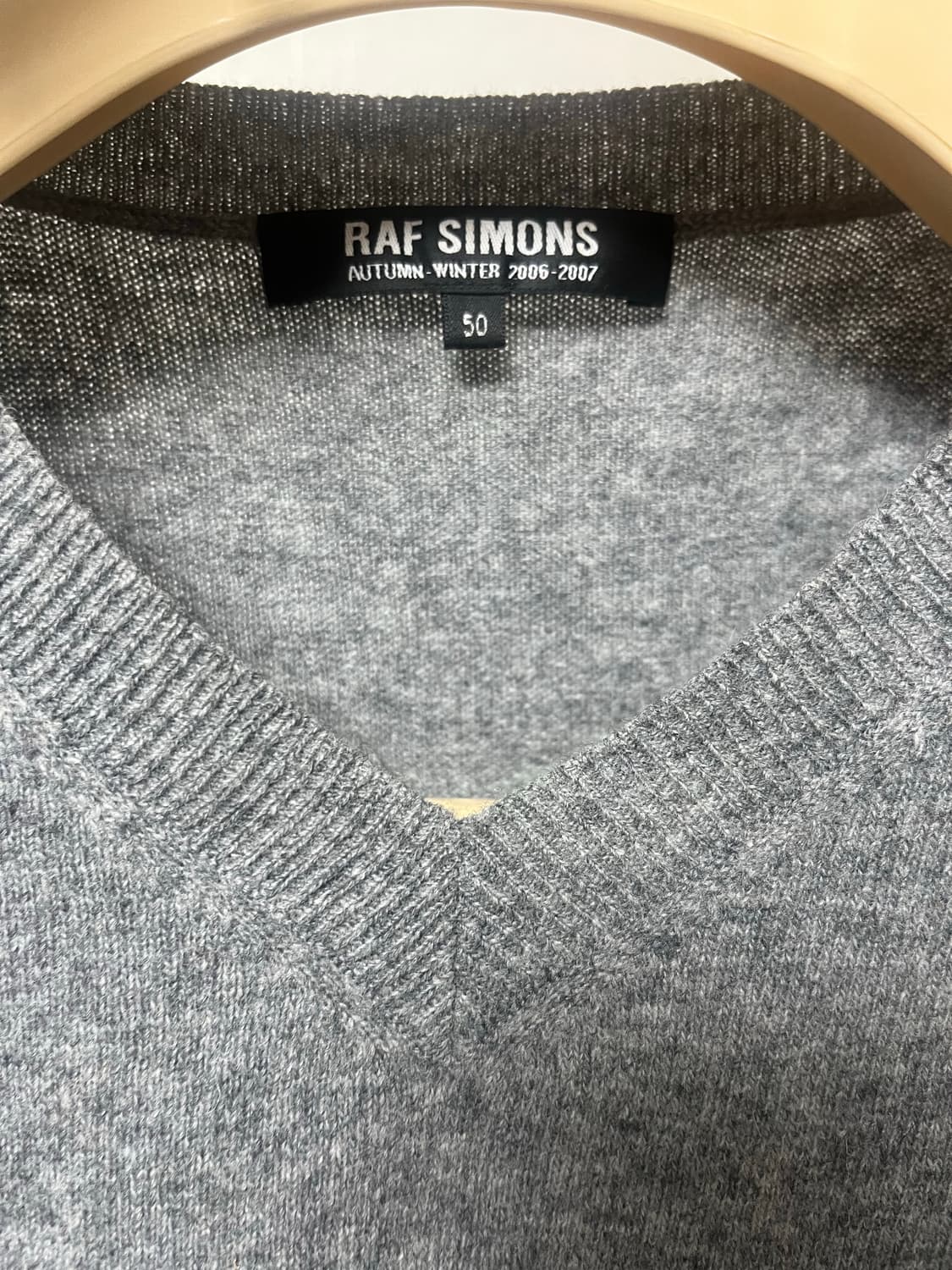 라프시몬스 0607 브이넥 니트 50 상품이미지2