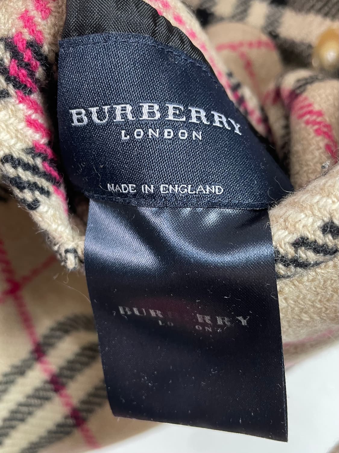 버버리 리버시블 노바체크 하프코트 (on.38)   상품이미지5