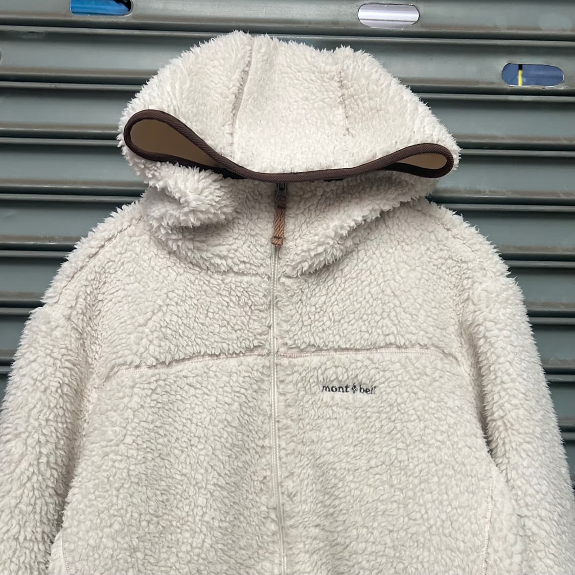 Montbell 화이트 플리스 자켓 상품이미지2