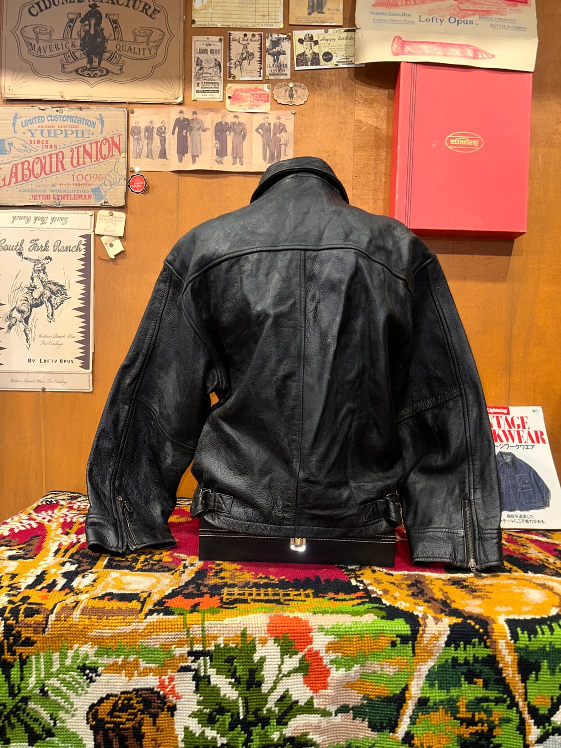 ( L ) 스포츠가죽 빈티지가죽 소가죽 남성가죽 봄버자켓 레더자켓 상품이미지4