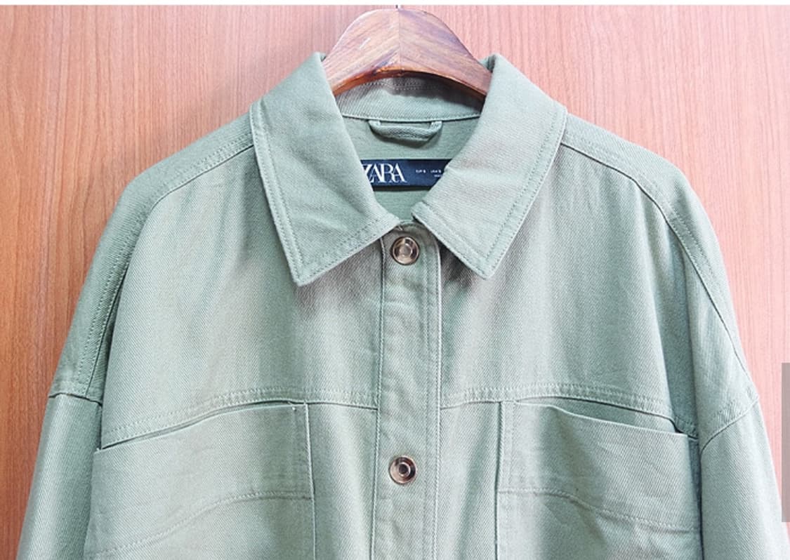 ZARA 오버핏 데님 자켓 상품이미지3