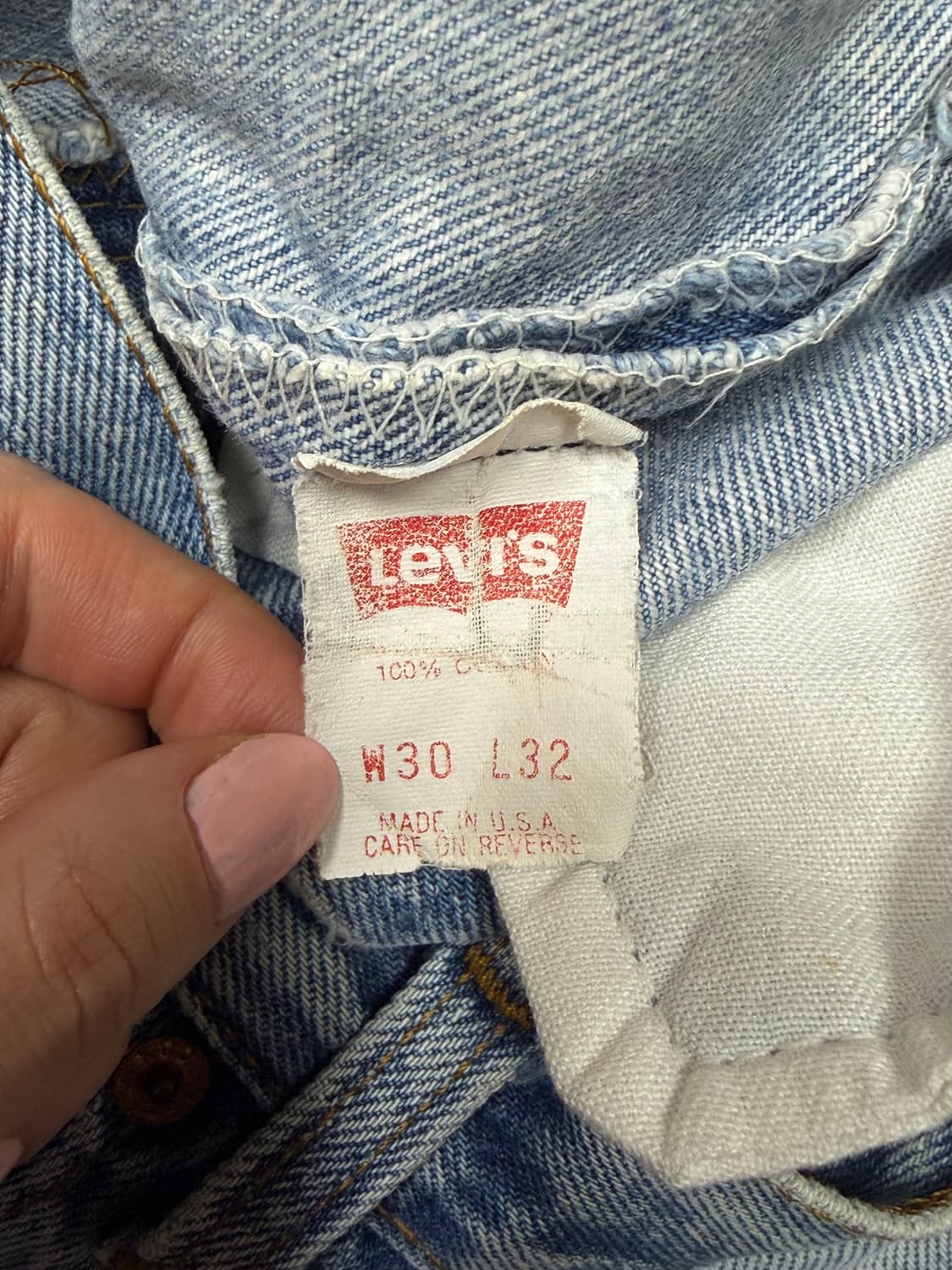 90s usa 리바이스 501xx 빈티지 연청 [30] 상품이미지6