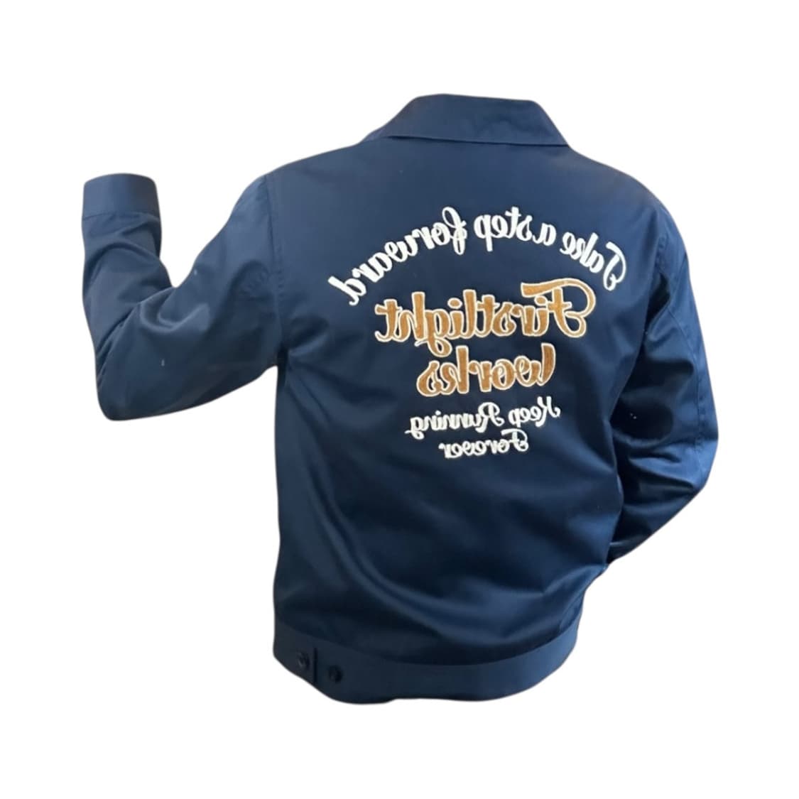 L) 네이비 레터링 자수 워크 집업 자켓 OJ-038 상품이미지2