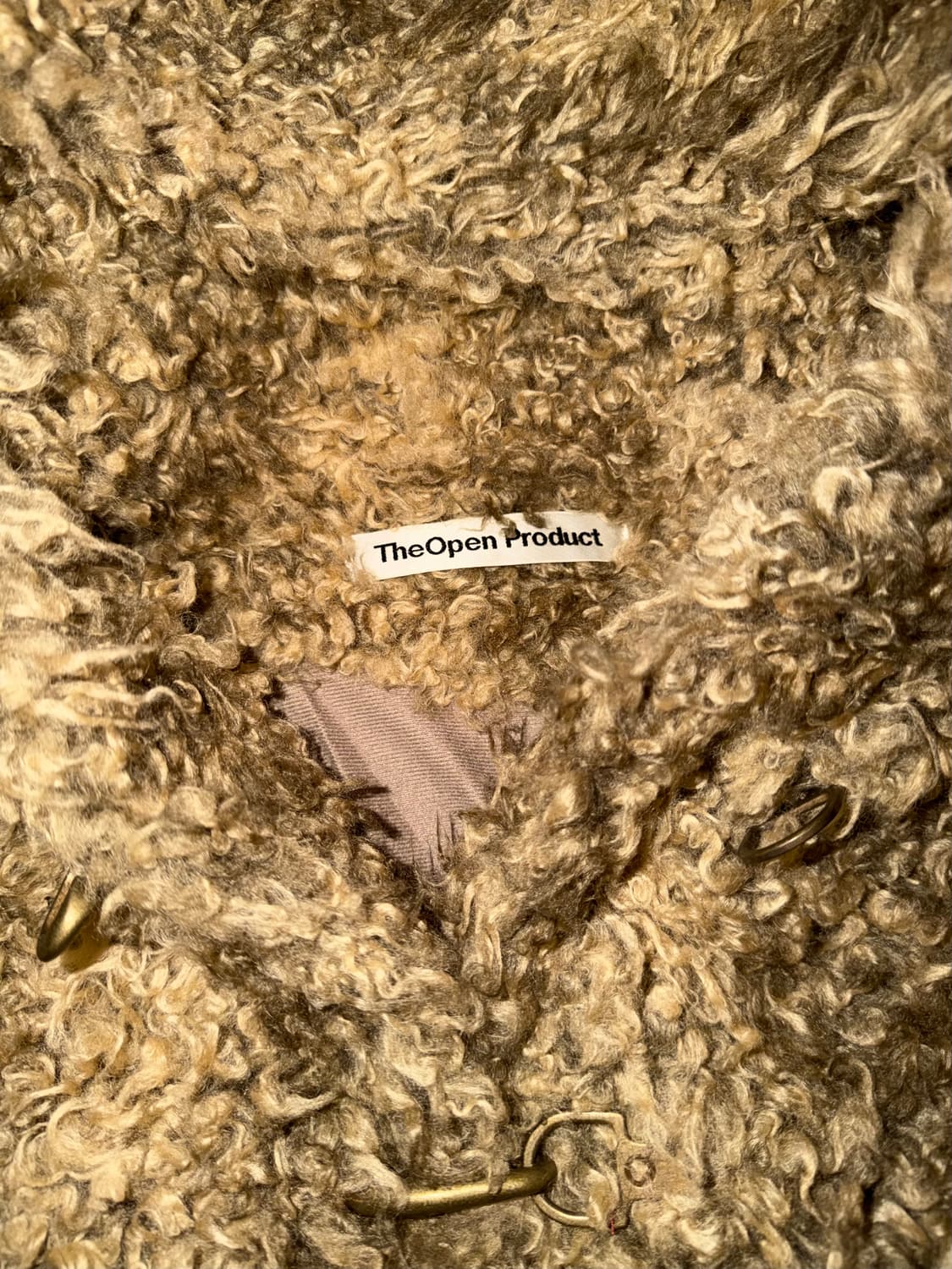 더오픈프로덕트 시어링 후드 퍼 자켓 상품이미지4