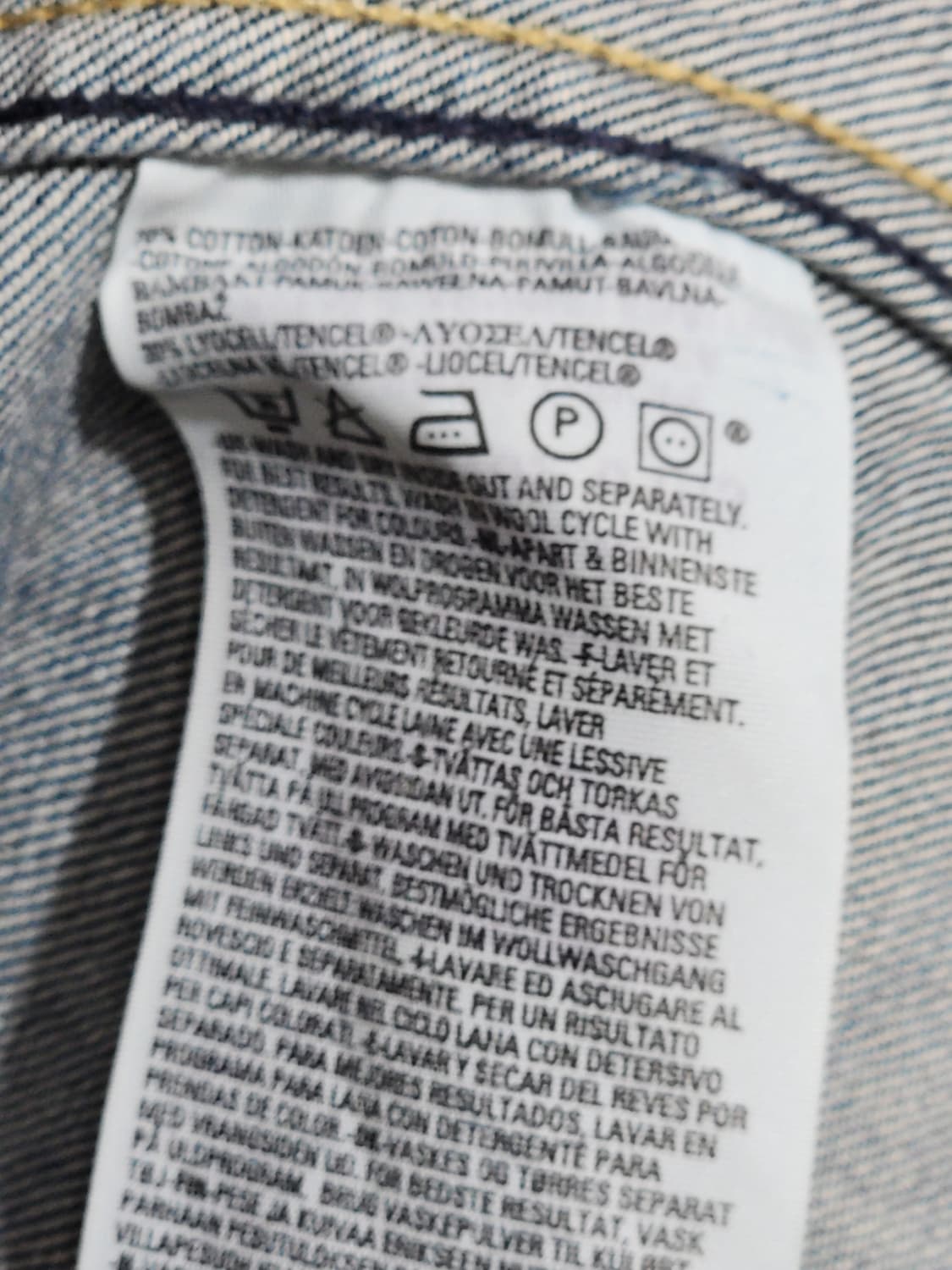 (M) 리바이스 엔진 청자켓 연청 데님자켓 레드탭 빈티지  상품이미지5