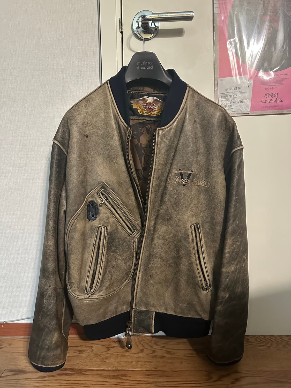 할리 데이비슨 v-twin 레더자켓 상품이미지1