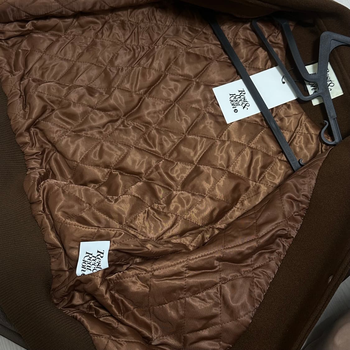 레스트앤레크레이션 봄버자켓 브라운 상품이미지3