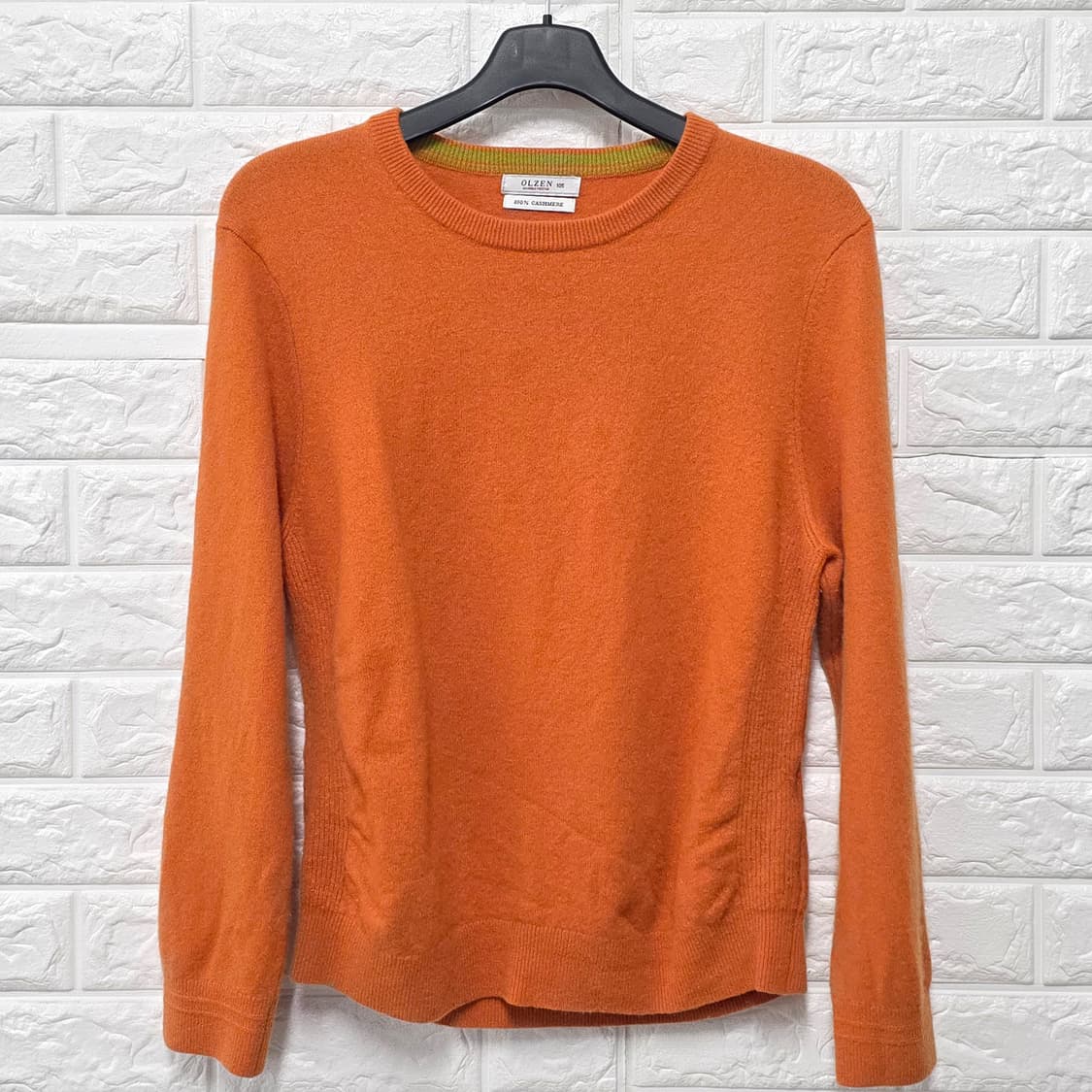 택포) 오르젠  캐시미어 100 니트 L 상품이미지1