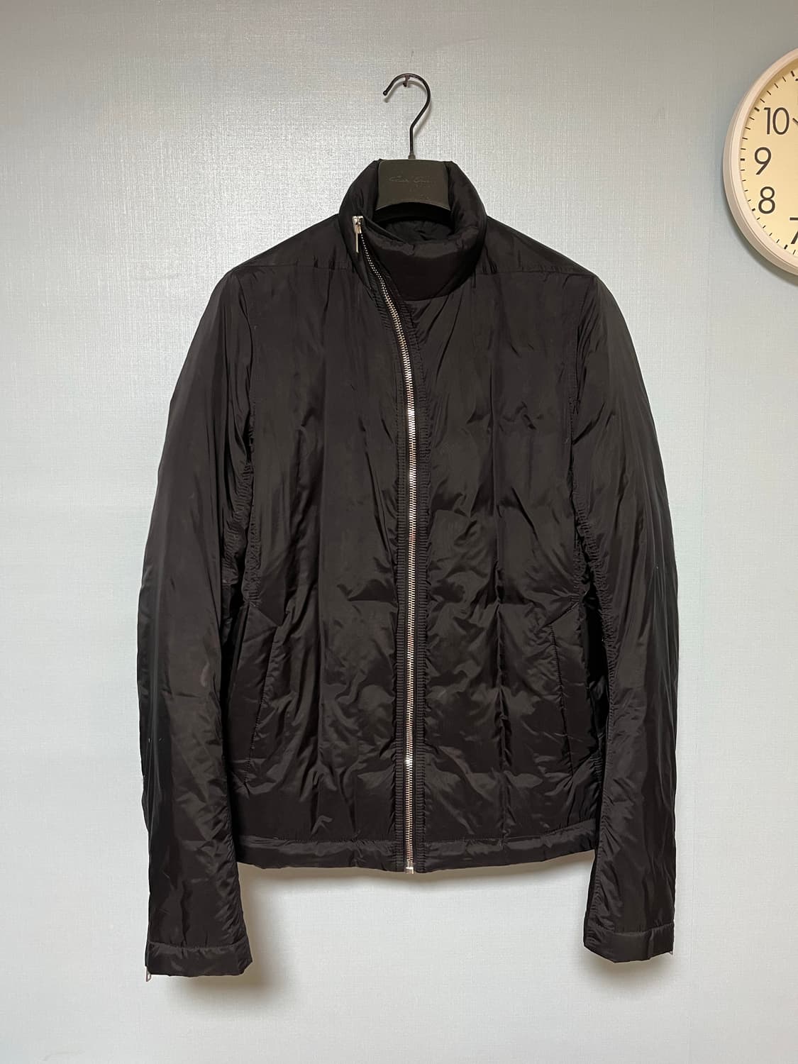 릭오웬스 사선집업 구스다운 숏 패딩 상품이미지1