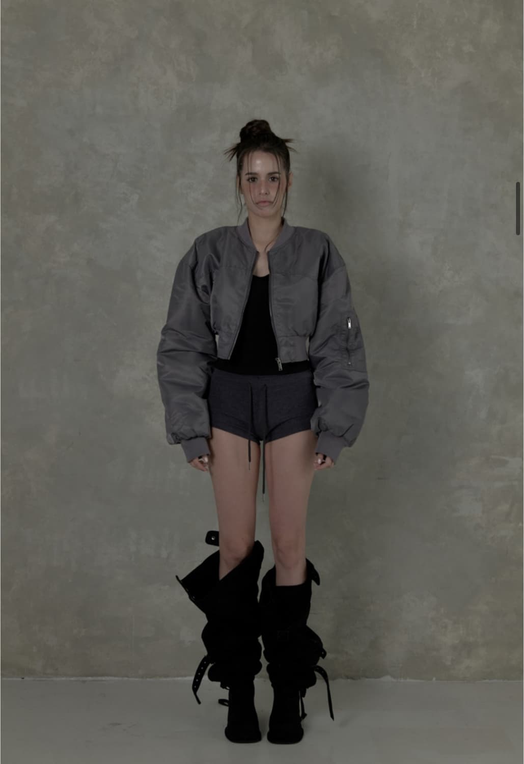 티유알이 muted bomber jacket gray 상품이미지4