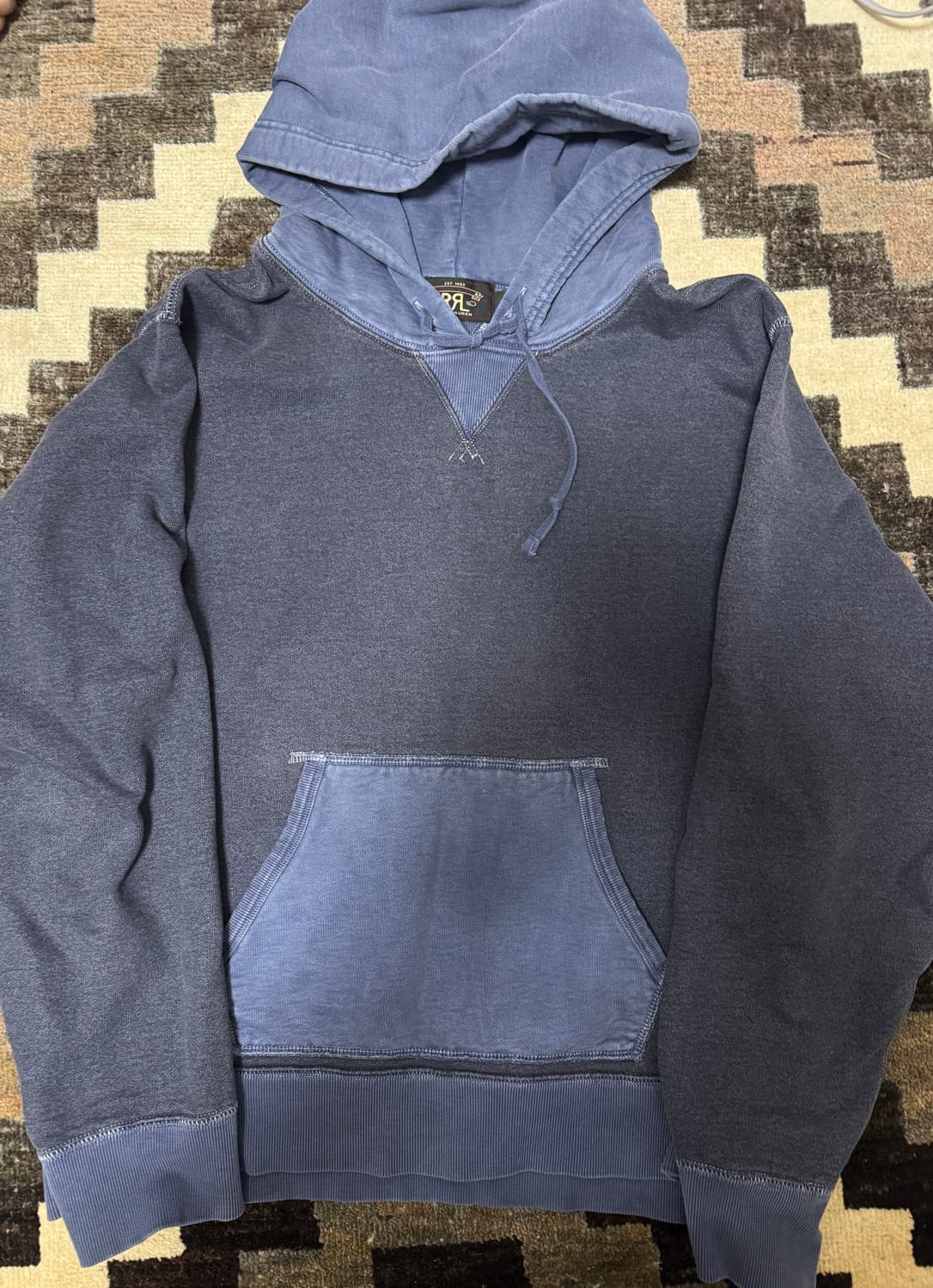 RRL 더블알엘 가먼트 다이 프렌치 테리 후디 L 사이즈 상품이미지2