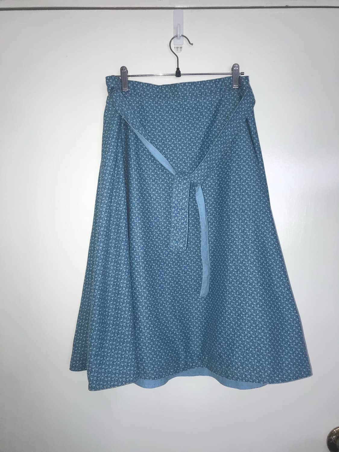 Flower Pattern Reversible Wrap Skirt 상품이미지5