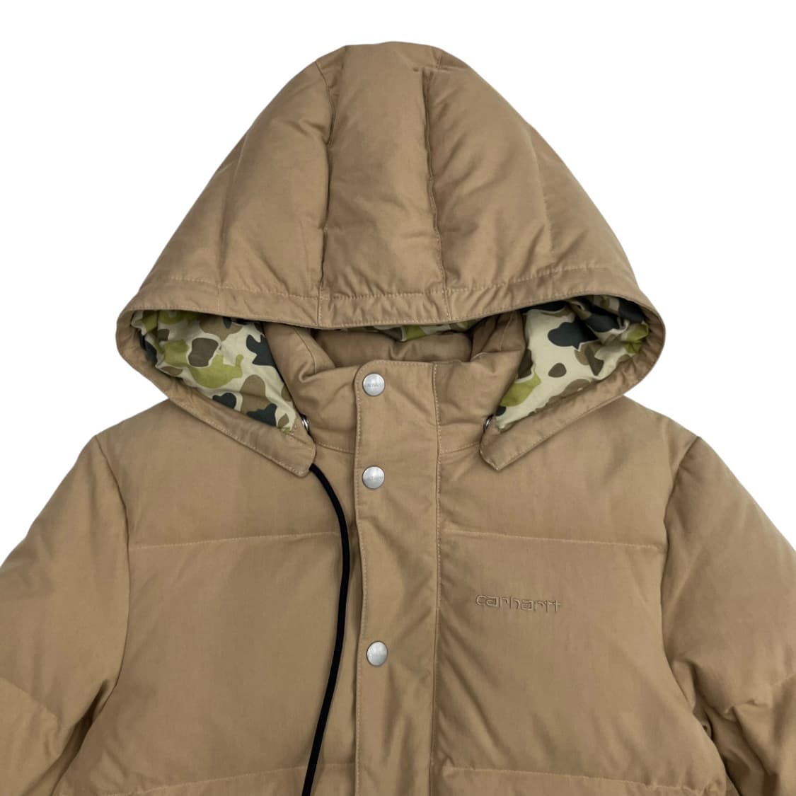 칼하드 베이지 후드 패딩 상품이미지5