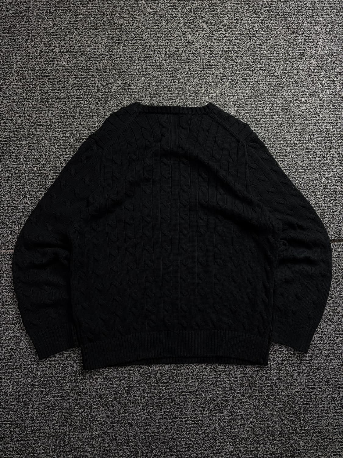 폴로 랄프로렌 신형 포니 케이블 스웨터 블랙 1908 상품이미지4