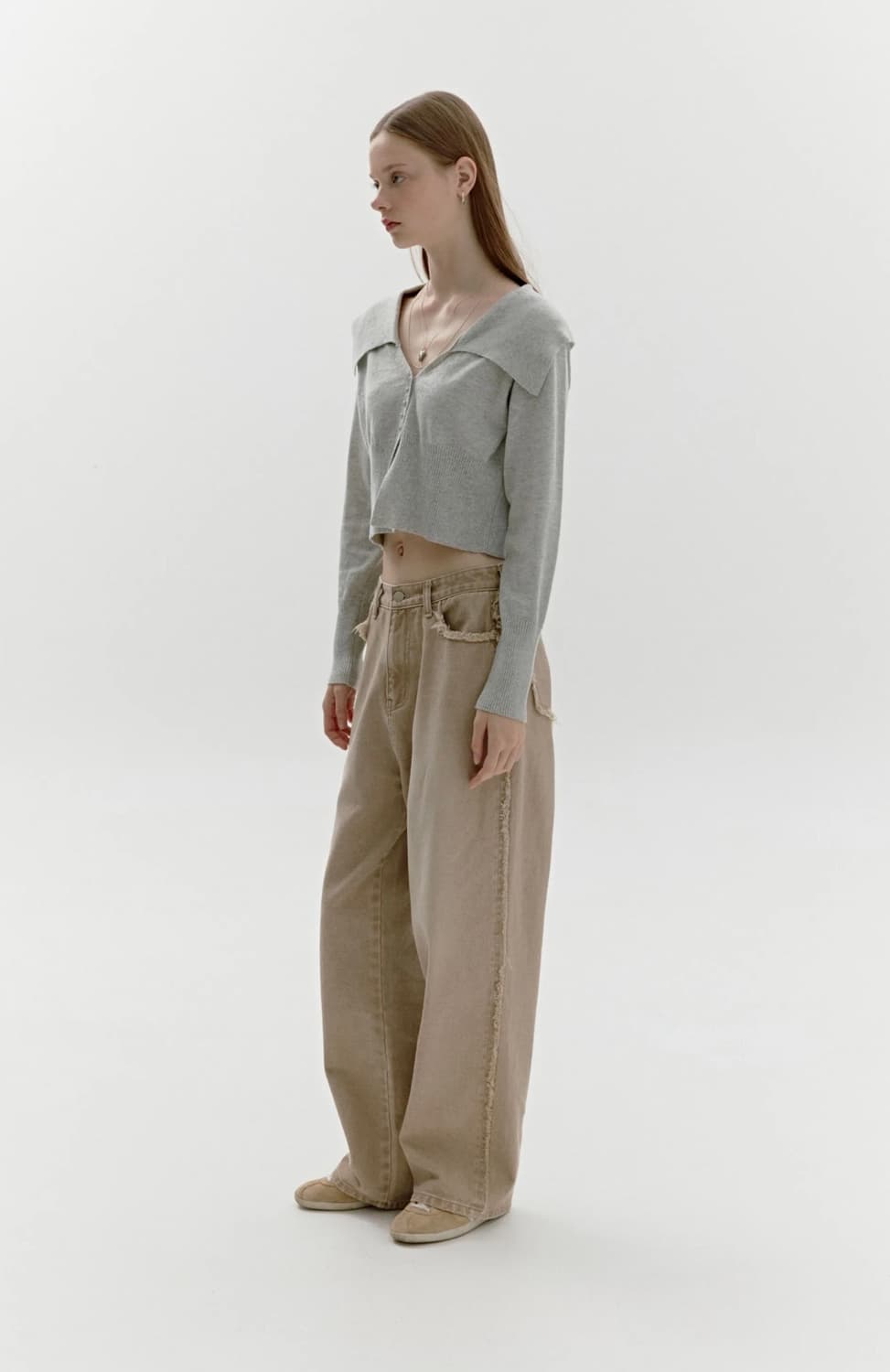 소프트서울 NEW SAILOR COLLAR KNIT CARDIGAN 상품이미지2