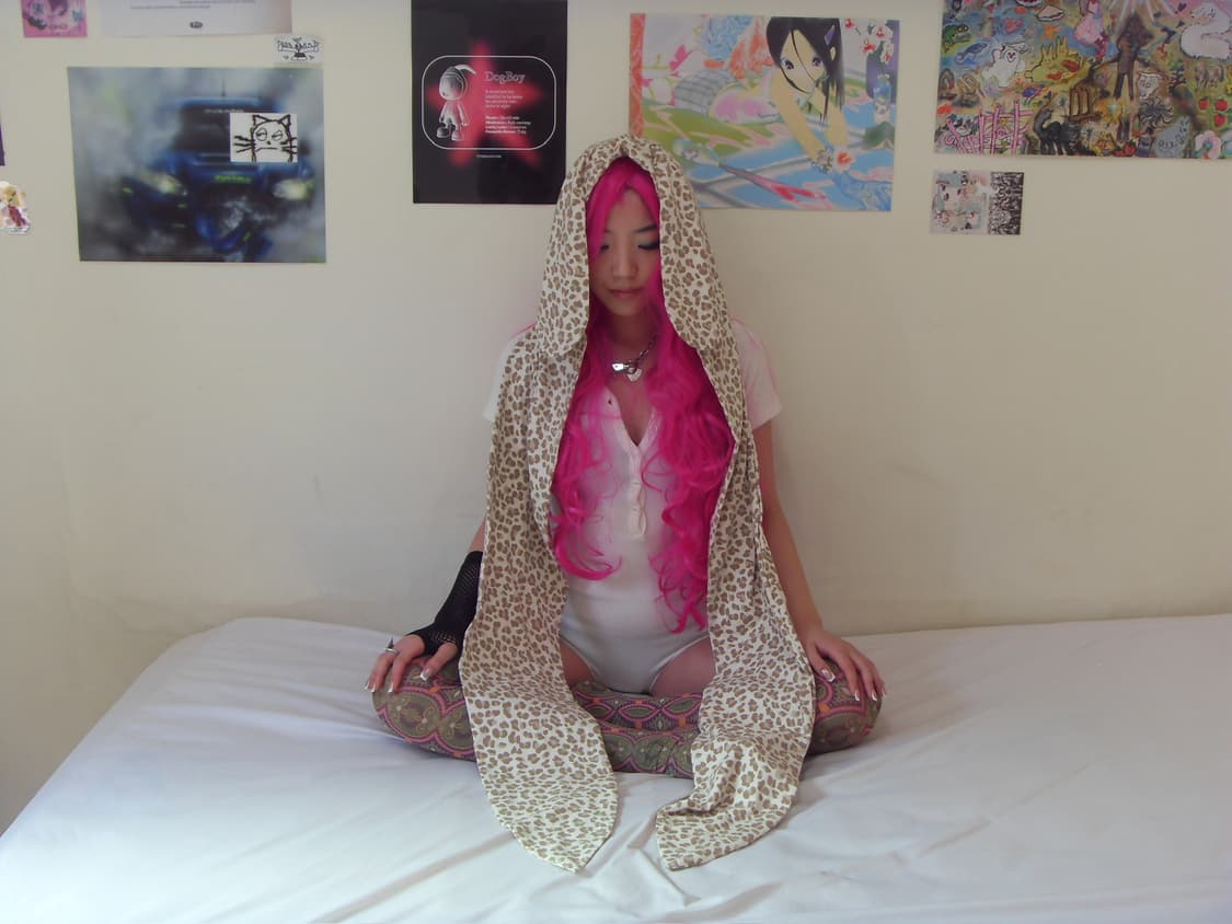 Bunny hoodie scarf (brown) 상품이미지1