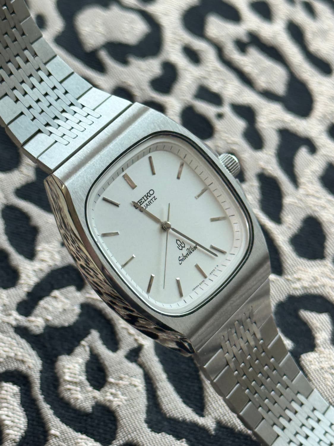 80s 빈티지 세이코 실버웨이브 쿼츠 상품이미지5