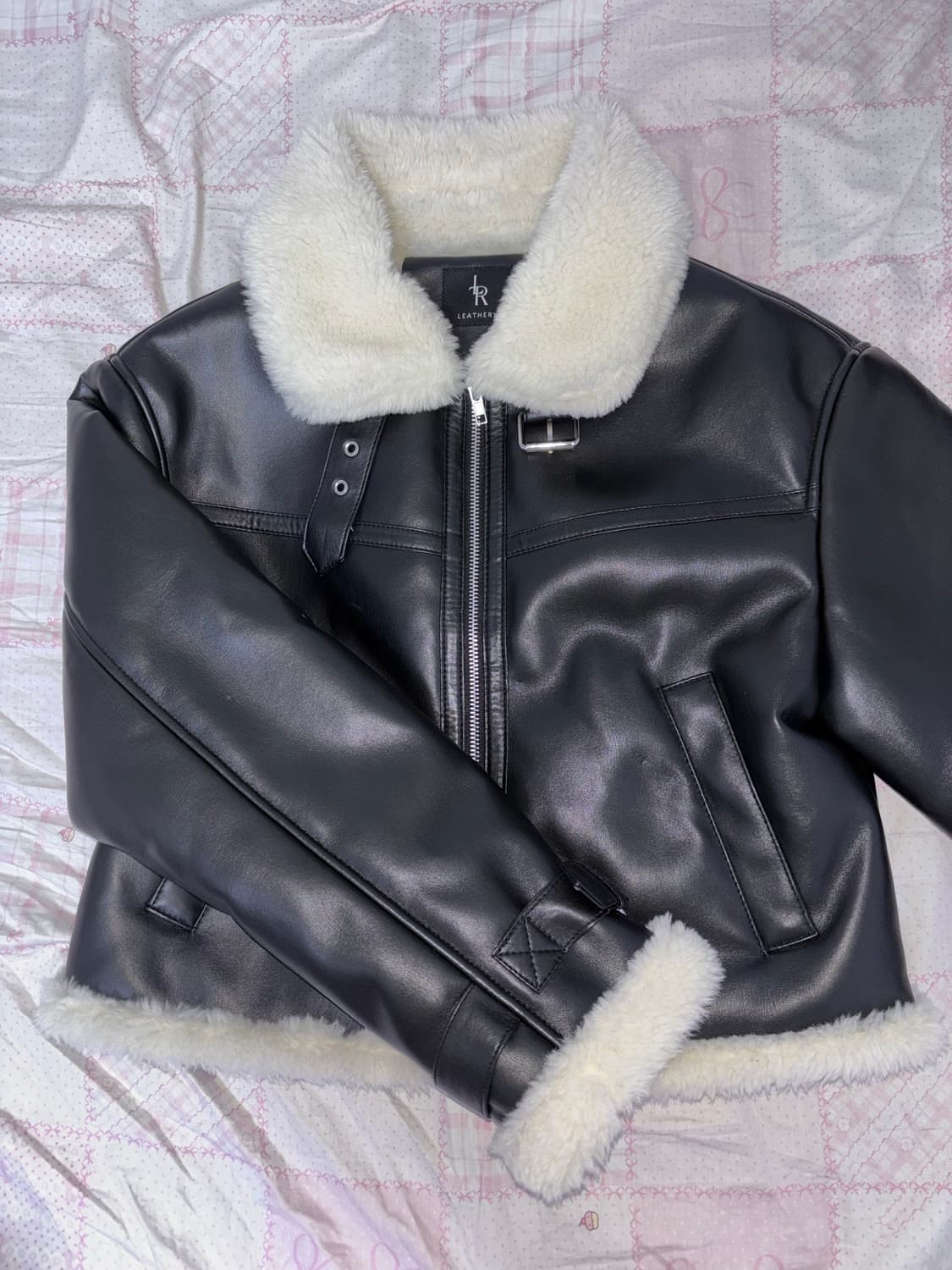 LEARHERY 레더리 오버핏 무스탕 가죽 레더 자켓 상품이미지2