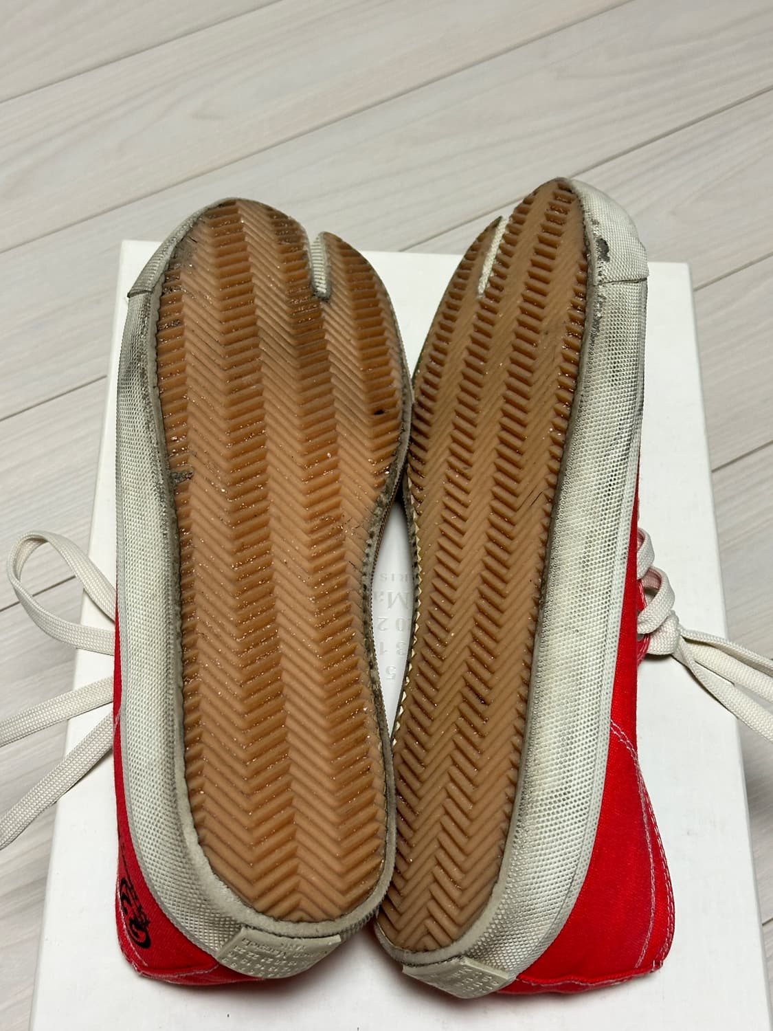 마르지엘라 타비 스니커즈 레드 43 상품이미지5