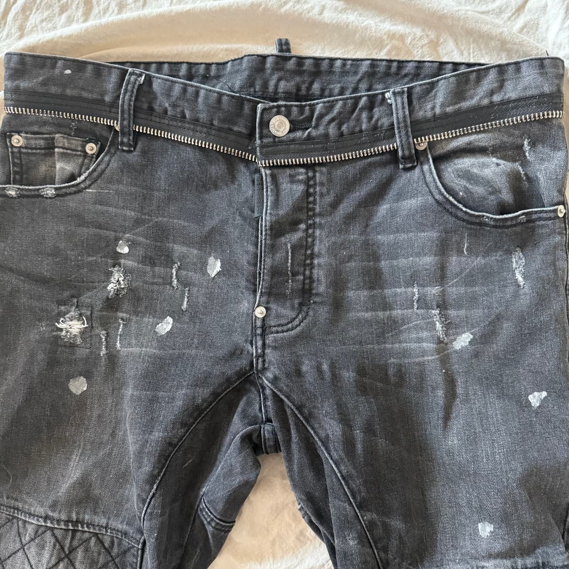 디스퀘어드 아카이브아머 지퍼 새깅진 상품이미지3