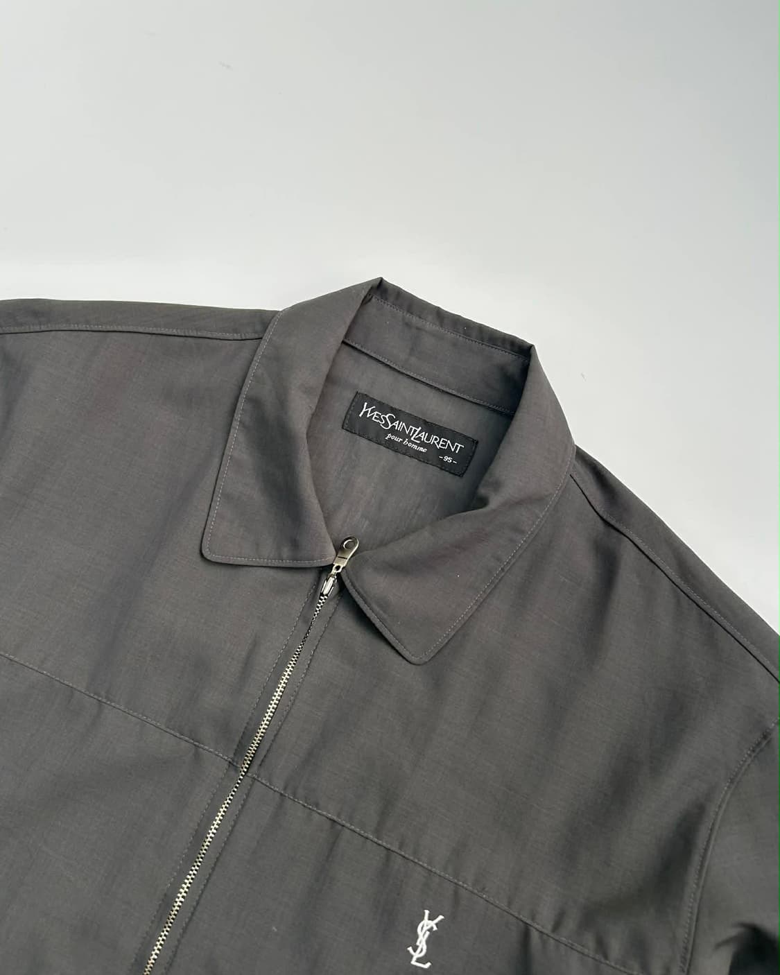 [95] 입생로랑 ysl 로고 집업 블루종 자켓 상품이미지3