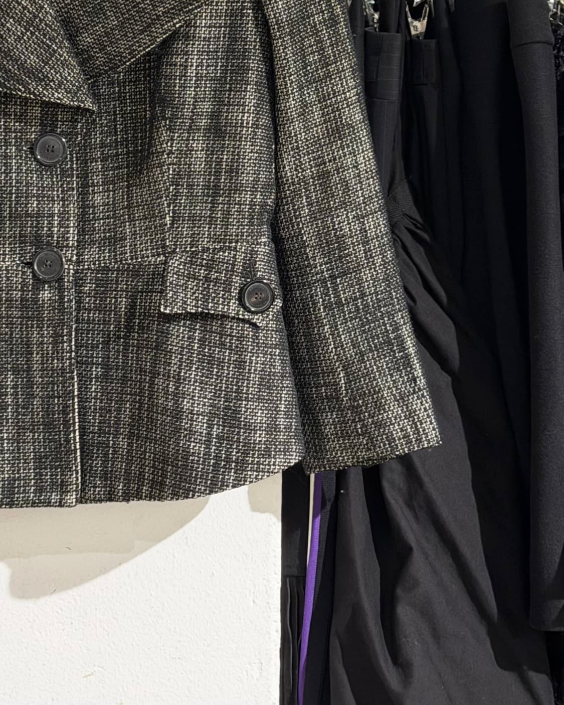 버버리 블랙 트위드 더블 브레스티드 자켓 상품이미지6