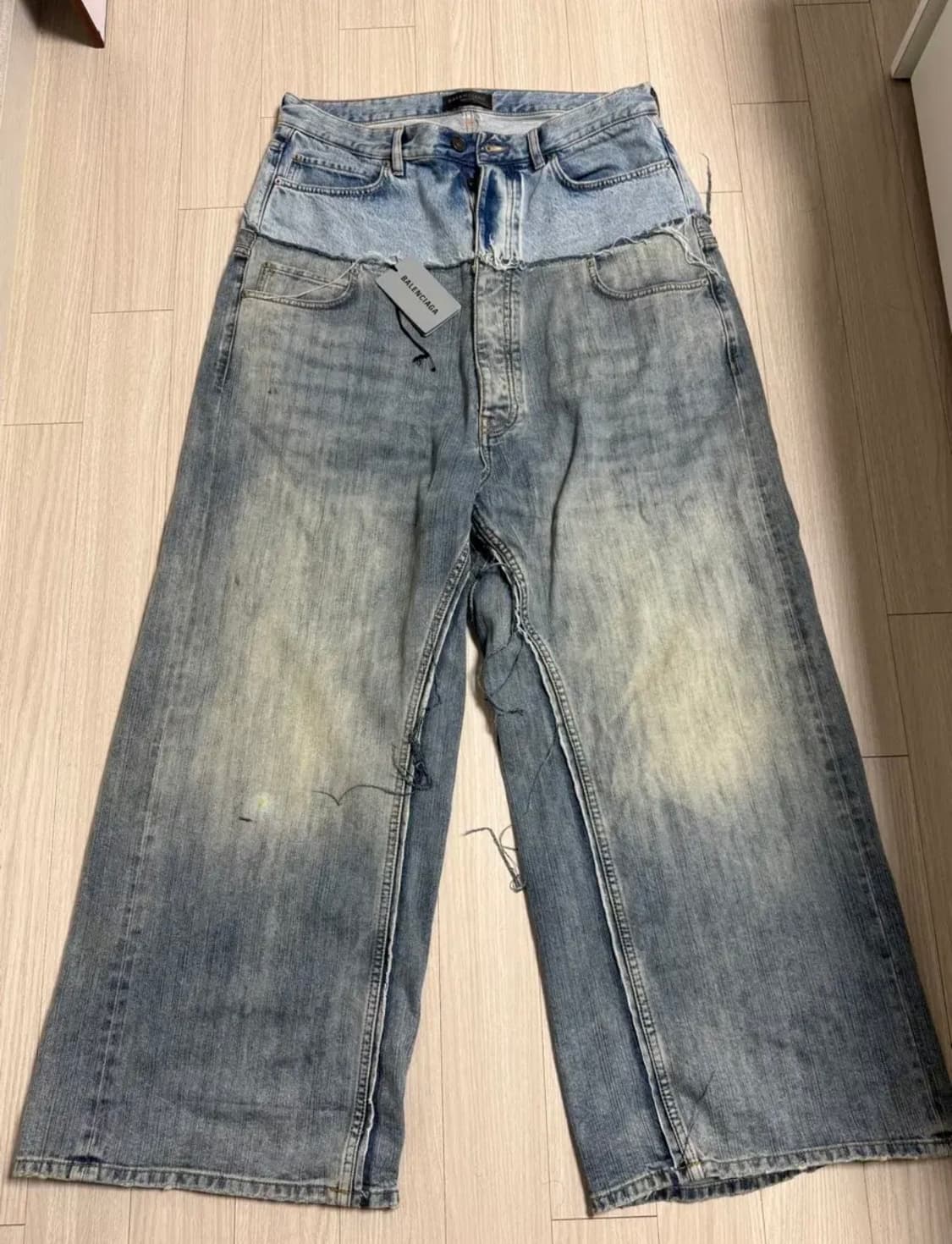 (m)발렌시아가 컷업 데님 팬츠 상품이미지2