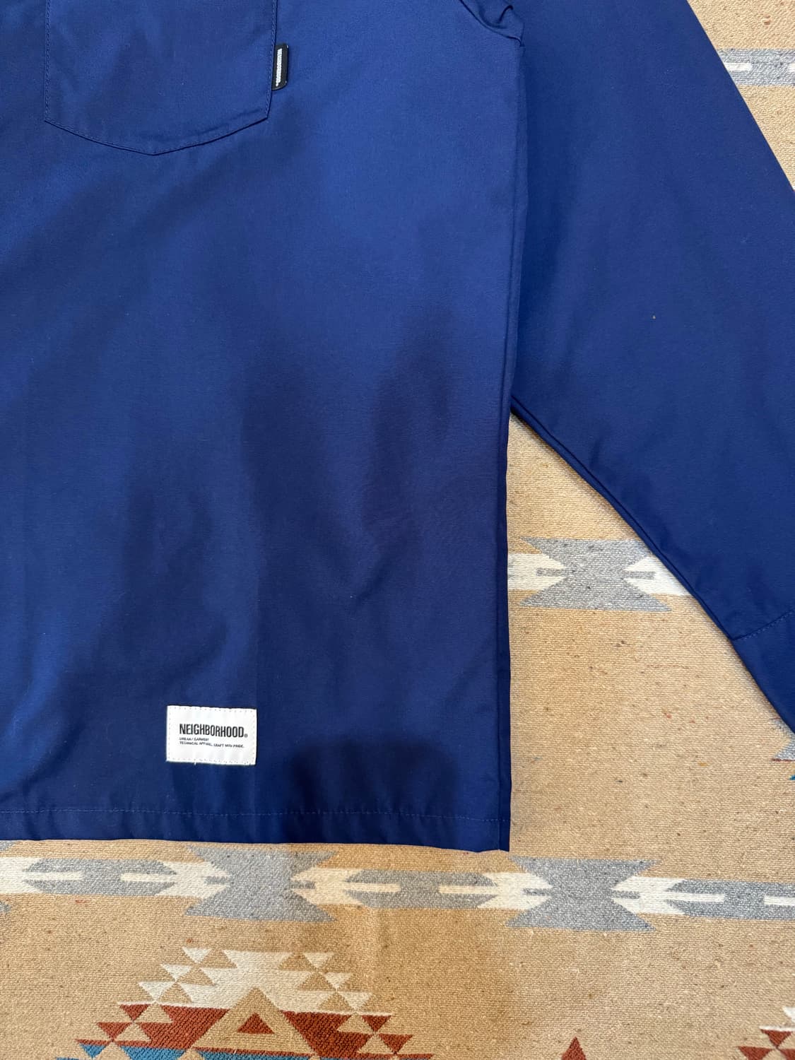 [L] 네이버후드 클래식 워크셔츠 네이비  상품이미지4