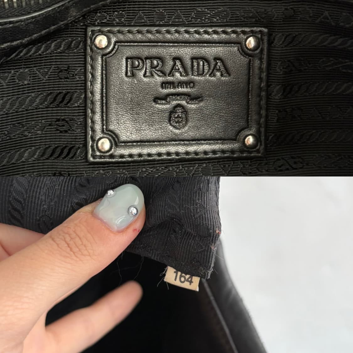 Prada 프라다 블랙 나일론 숄더백 상품이미지9
