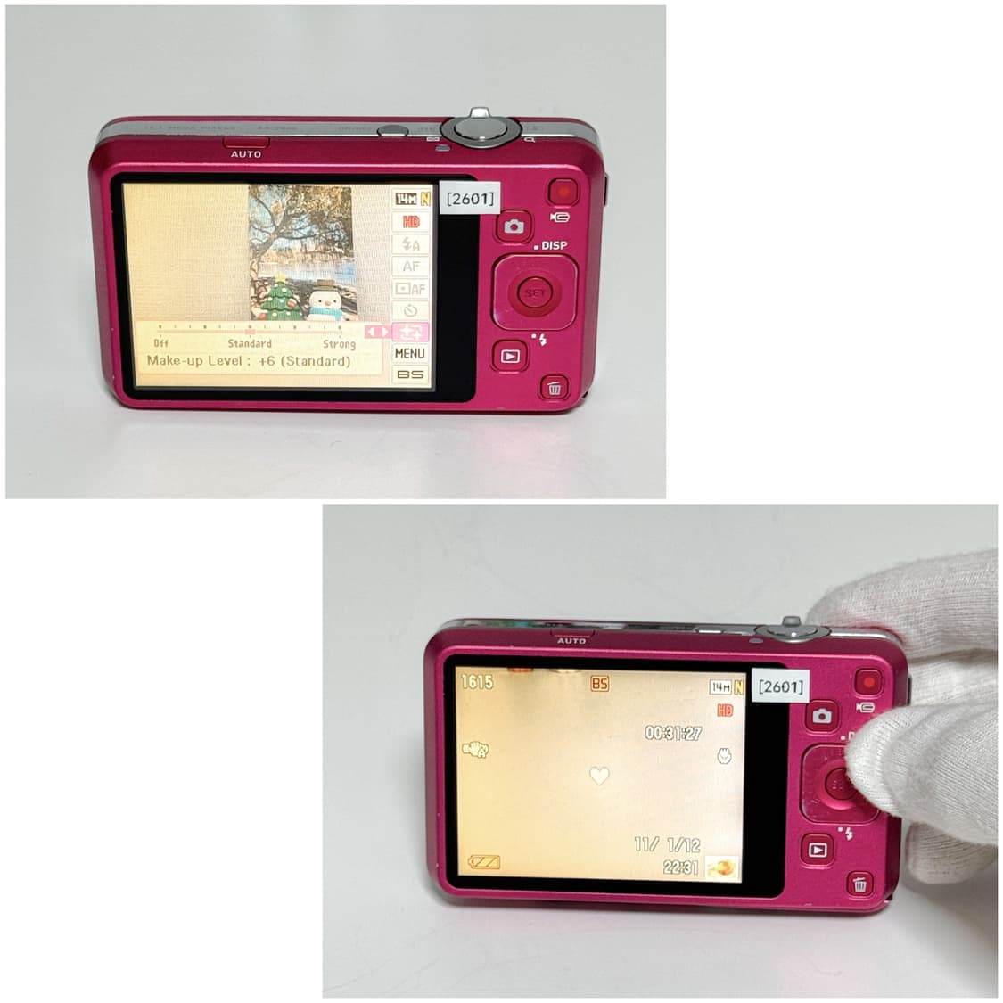 카시오 엑슬림 Z800 체리핑크 빈티지디카 상품이미지5