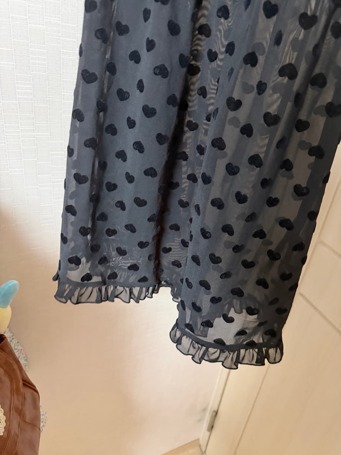 하트 레이스 블랙 미니원피스 빈티지 니혼진 펑크 러블리 상품이미지2