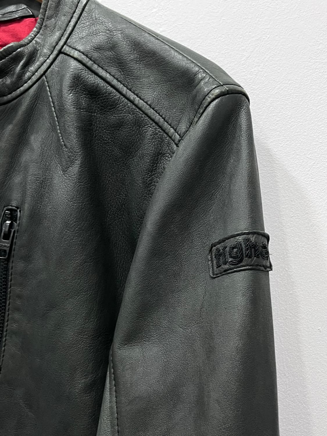 Vintage 티하 Tigha 양가죽 라이더 자켓 S 90-95 상품이미지4