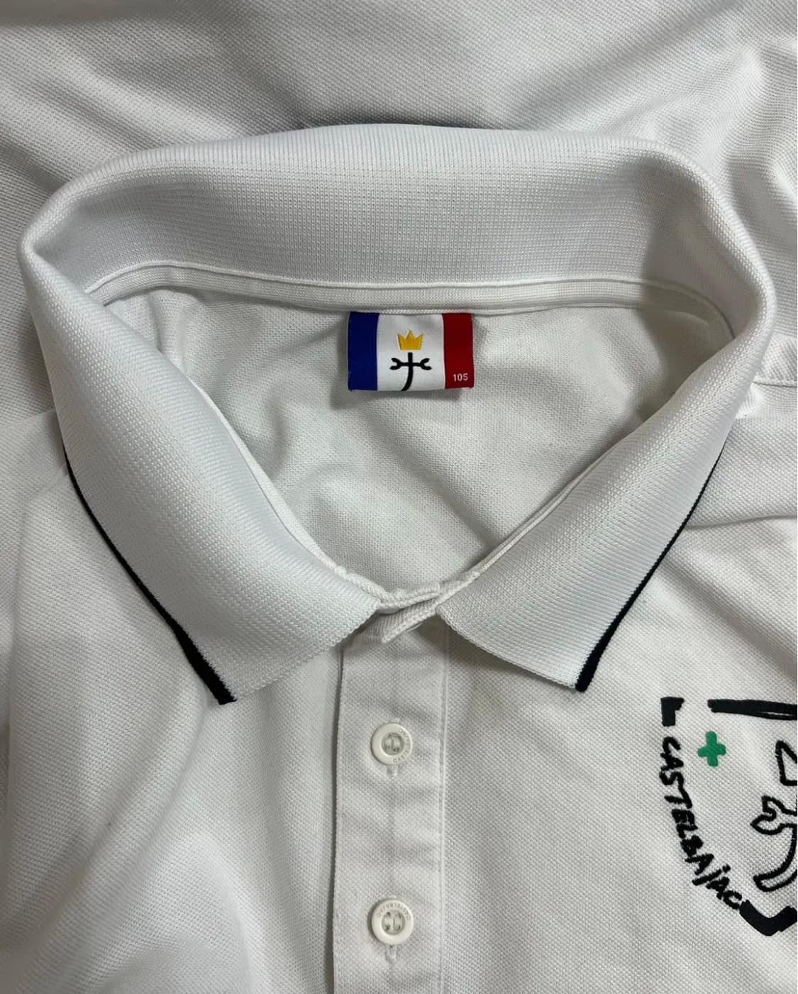 까스텔바작 남성 화이트 골프카라긴팔티셔츠 상품이미지4