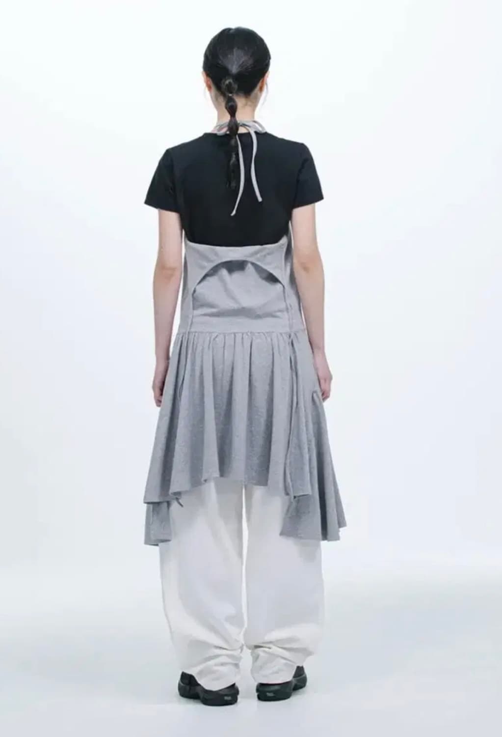 오헤시오 LAYERED HALTER DRESS, GRAY 상품이미지2