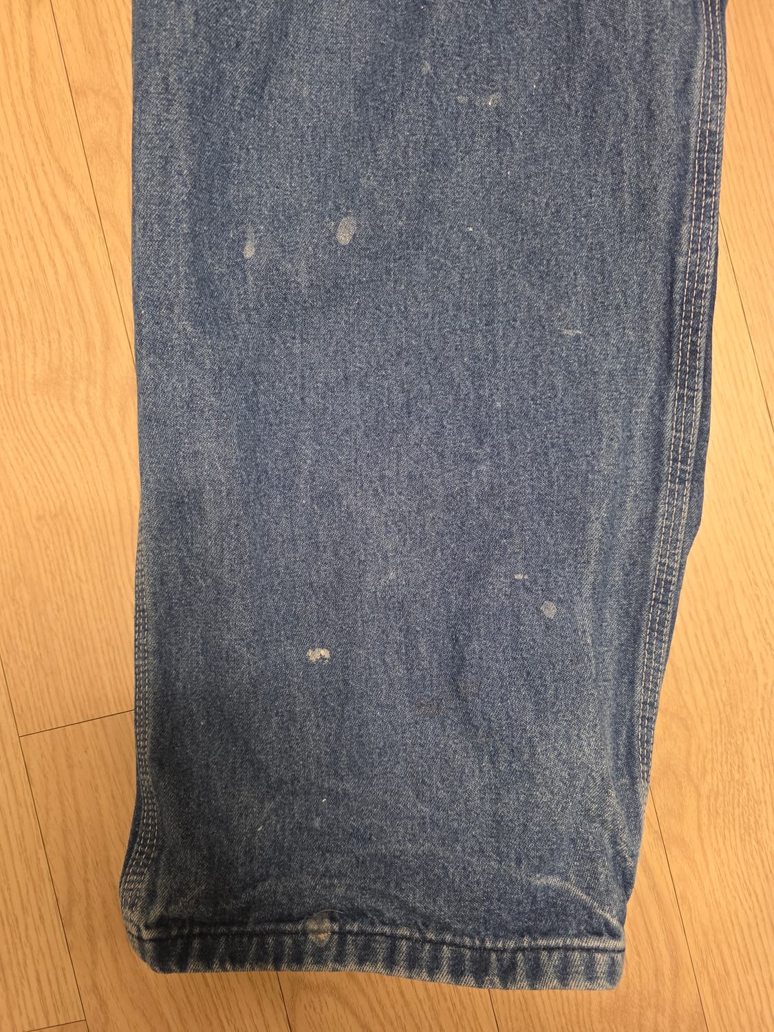 칼하트 빈티지 데님 오버롤 작업복 중청 멜빵 점프수트 38x30 상품이미지7