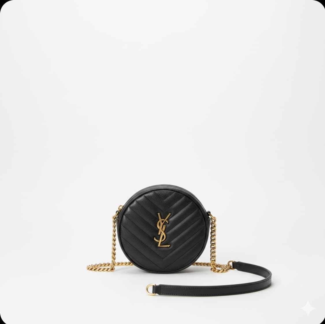 생로랑 YSL 라운드 크로스백 블랙 미사용 제품 상품이미지2