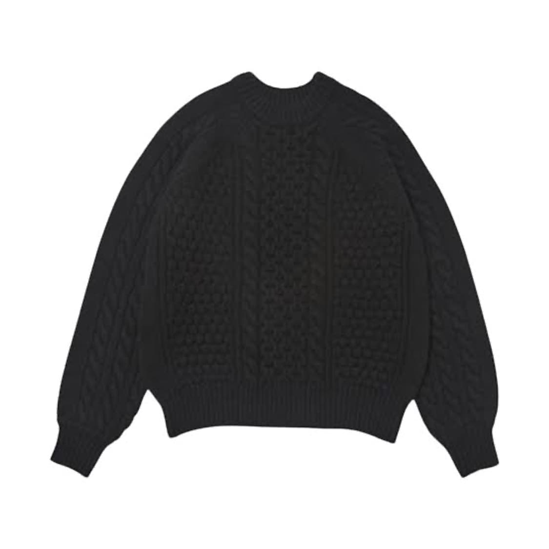 [M] 23FW STU 아란 니트 블랙 STU OFFICE 상품이미지2