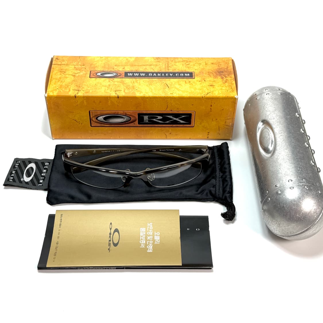오클리 안경 RX 야드스틱 1.1  브라운 japan fit 미사용 상품이미지10