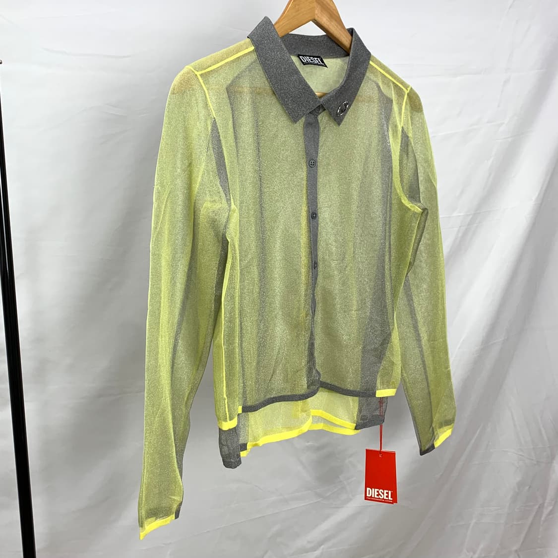 디젤 D링 시스루 레이어드 셔츠 상품이미지4