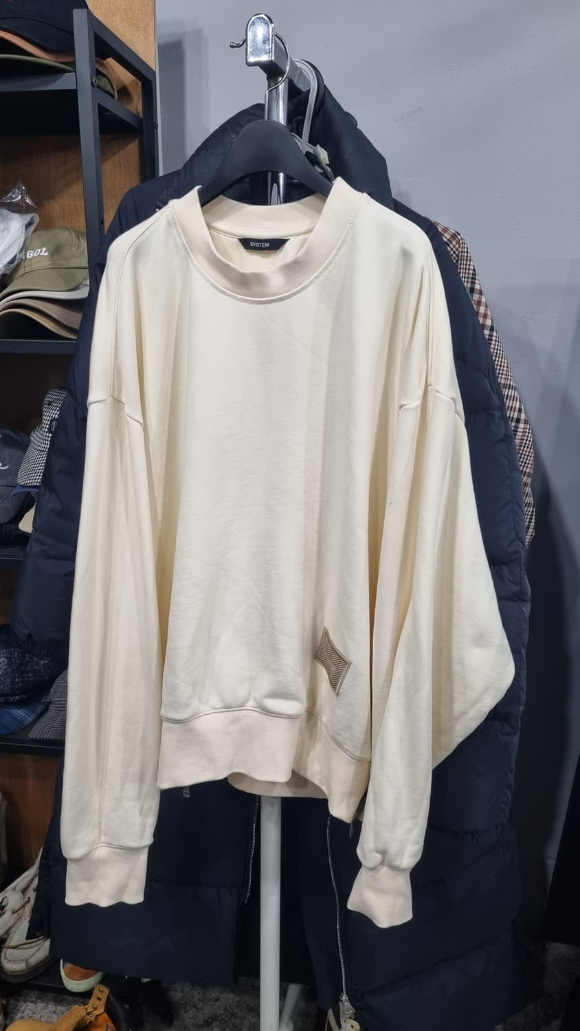 시스템(한섬정품) 남성 오버핏 스웻셔츠 105(가슴반품72) 상태매우좋음 상품이미지1