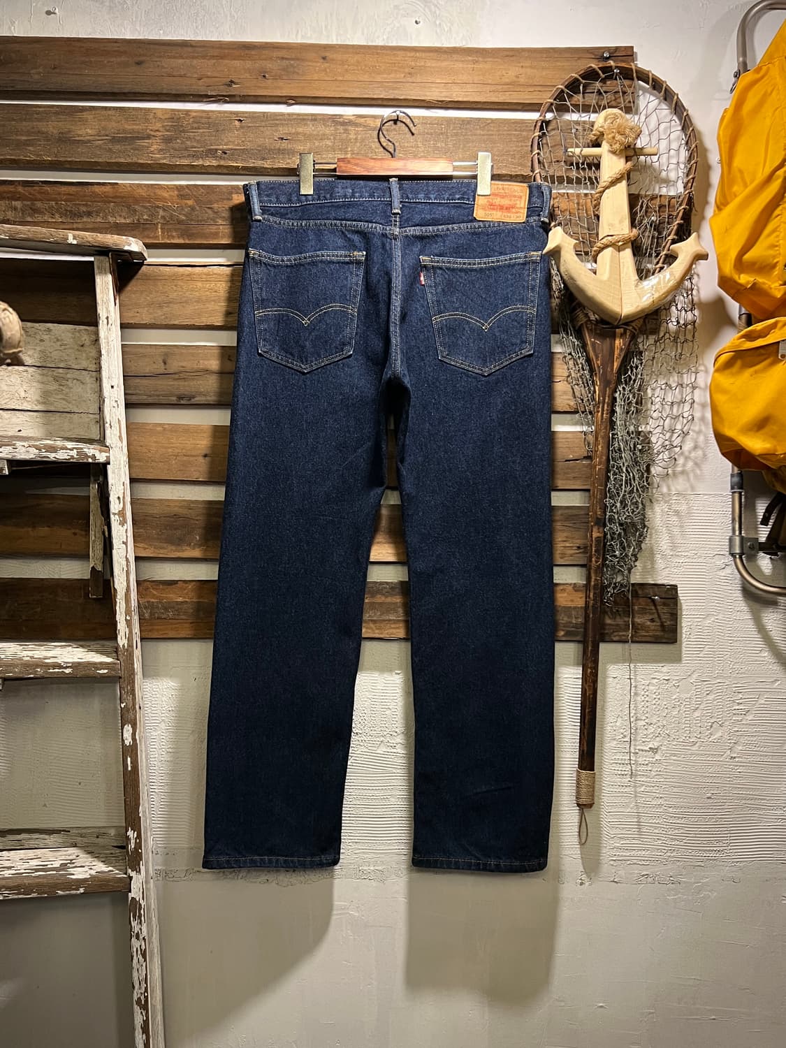 [36]리바이스 505 레귤러 스트레이트핏 진청 데님 팬츠 상품이미지1