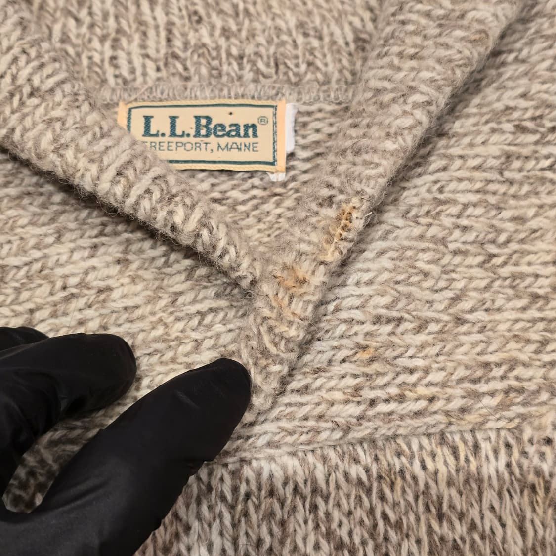 80s L.L.Bean의 쇼울 칼라 스웨터 상품이미지3