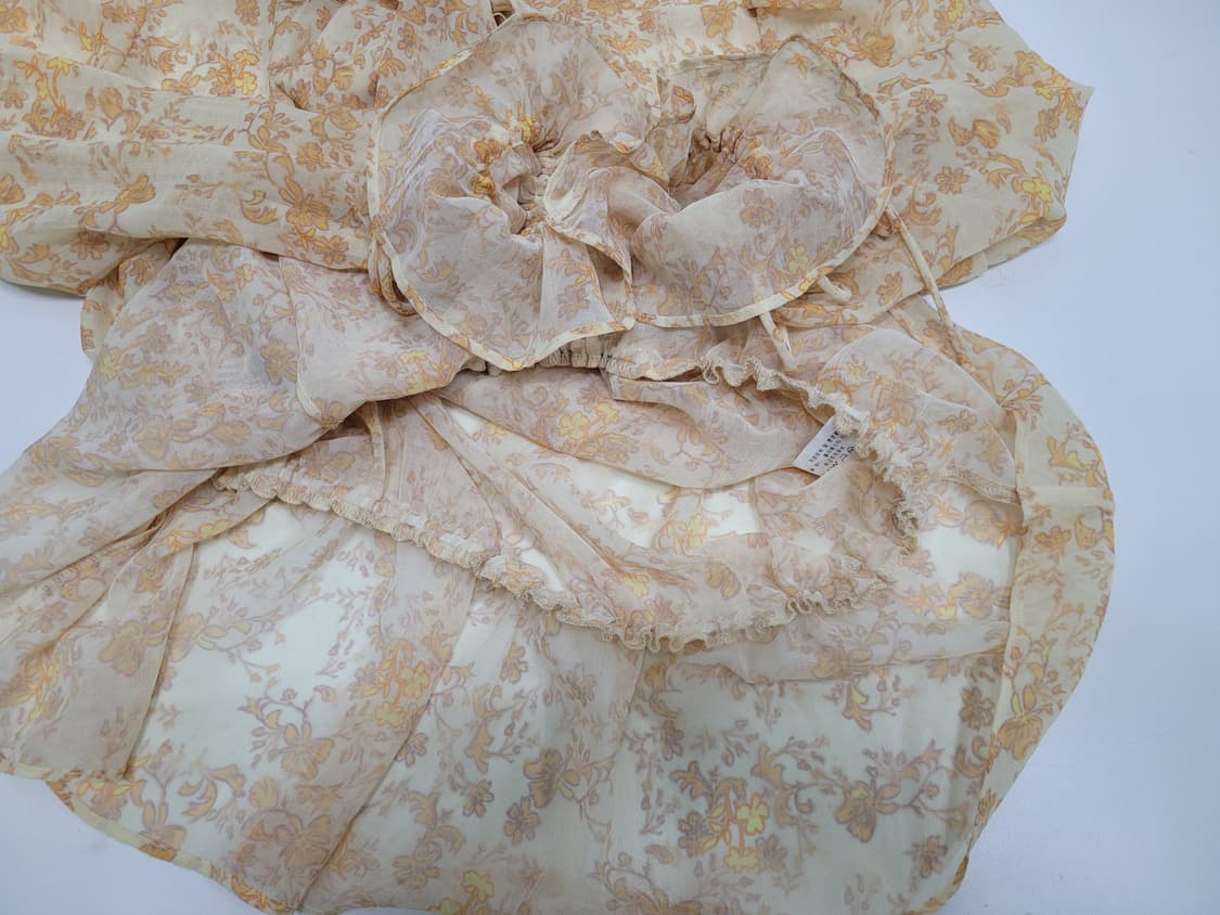 SISLEY 20SS 시슬리 플라워 랩 블라우스 / 여 85 (42)  상품이미지8